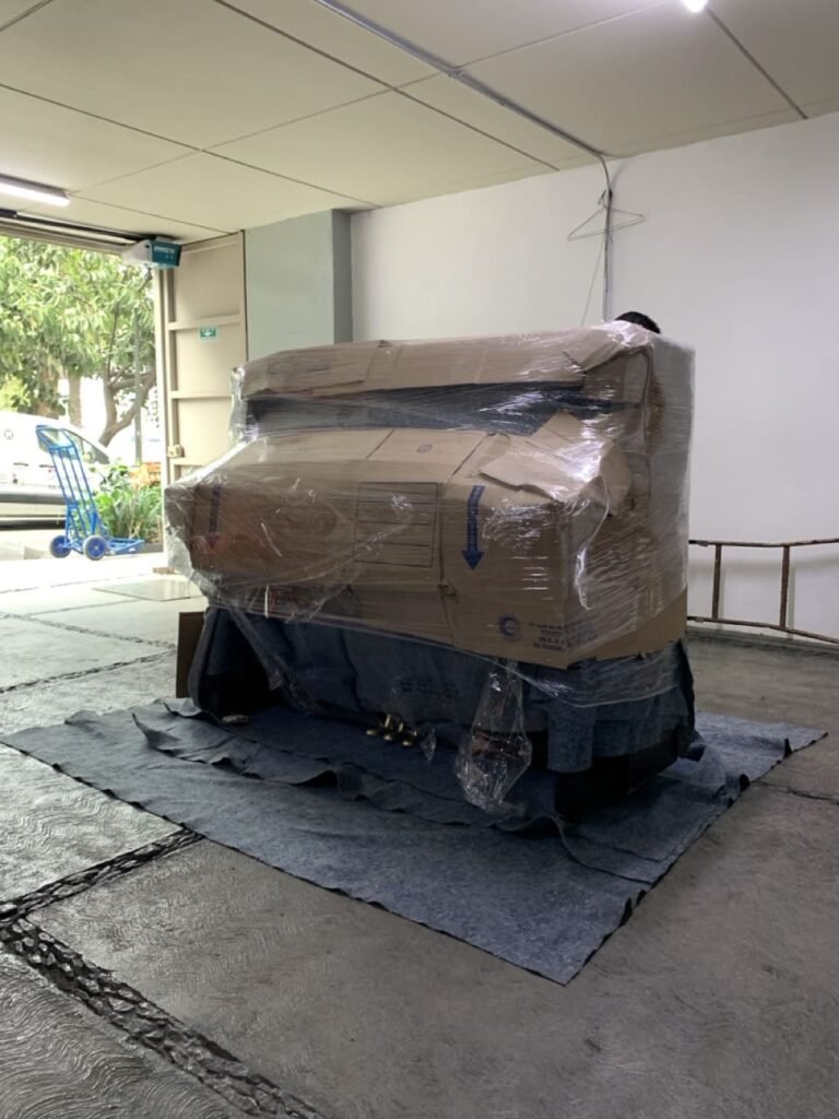 Piano protegido y listo para mudanza en CDMX